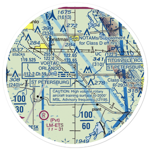 Devils Garden Strip (FA18) VFR Sectional Sticker (20 mile)