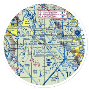 Devils Garden Strip (FA18) VFR Sectional Sticker (30 mile)