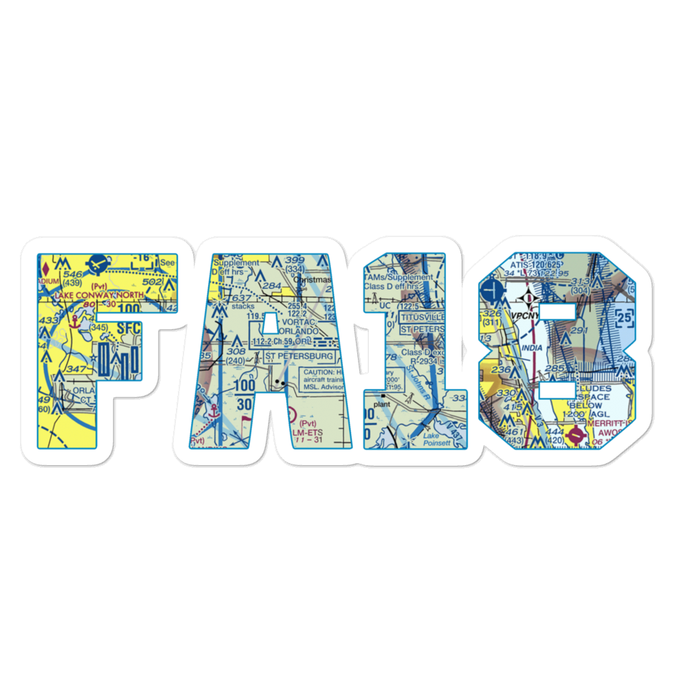 Devils Garden Strip (FA18) VFR Sectional Sticker 