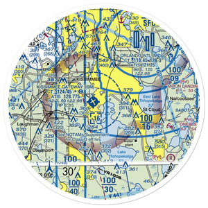 Kissimmee Seaplane Base (FA17) VFR Sectional Sticker (30 mile)