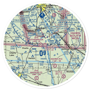 Bird Field (FA11) VFR Sectional Sticker (30 mile)