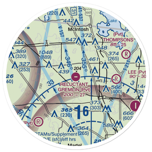 Arliss M Airport (FA09) VFR Sectional Sticker (20 mile)