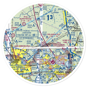 Orlampa Inc Airport (FA08) VFR Sectional Sticker (30 mile)