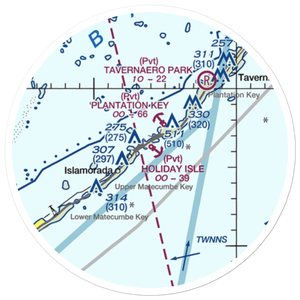 Holiday Isle Seaplane Base (FA05) VFR Sectional Sticker (20 mile)