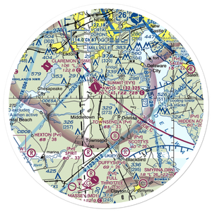 Okolona Plantation Airport (DE33) VFR Sectional Sticker (30 mile)