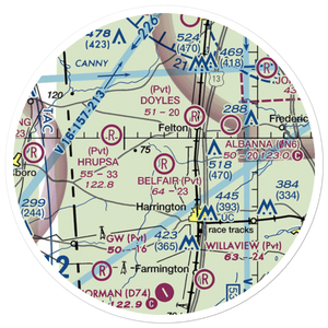 Belfair Airport (DE32) VFR Sectional Sticker (20 mile)