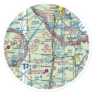 Belfair Airport (DE32) VFR Sectional Sticker (30 mile)