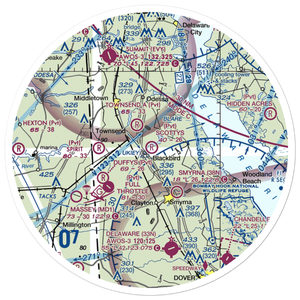 Scotty's Place Airport (DE29) VFR Sectional Sticker (30 mile)