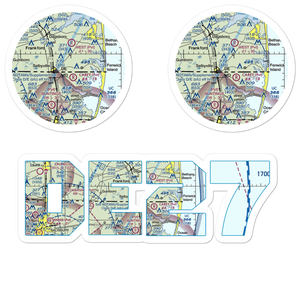 Warrington Field (DE27) VFR Sectional Sticker Pack