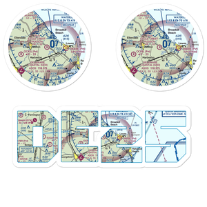 Eagle Crest-Hudson Airport (DE25) VFR Sectional Sticker Pack