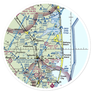 West Private Airport (DE21) VFR Sectional Sticker (30 mile)