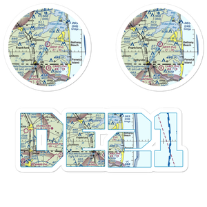West Private Airport (DE21) VFR Sectional Sticker Pack