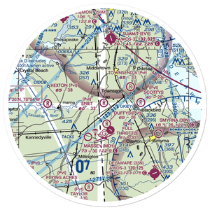 Spirit Airpark (DE20) VFR Sectional Sticker (30 mile)