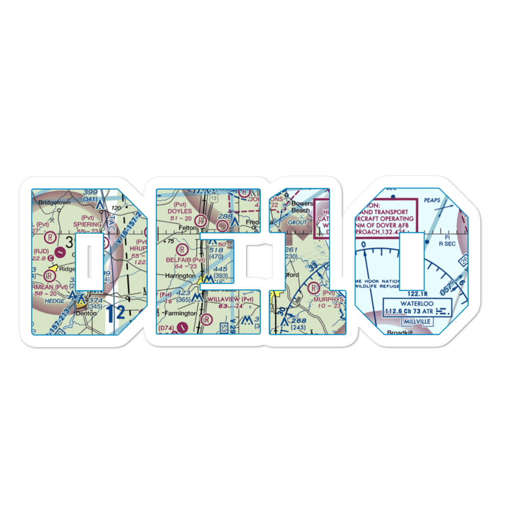 Kimbowrosa Farm Airport (DE10) VFR Sectional Sticker 