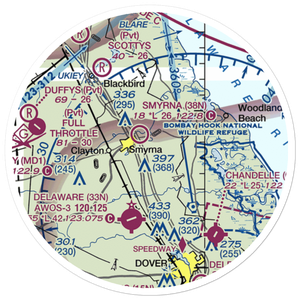 Newberg Airport (DE04) VFR Sectional Sticker (20 mile)