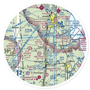 Doyle's Airport (DE00) VFR Sectional Sticker (30 mile)