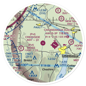 Creekside Airport (NY95) VFR Sectional Sticker (20 mile)