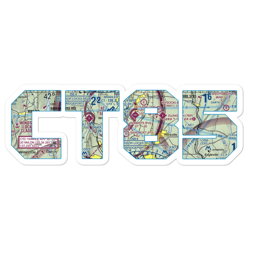 Roberts Farm Airport (CT85) VFR Sectional Sticker 