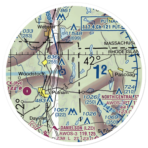 Quaddick Lake Seaplane Base (CT82) VFR Sectional Sticker (20 mile)