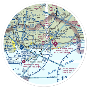 Stonington Airpark (CT80) VFR Sectional Sticker (30 mile)