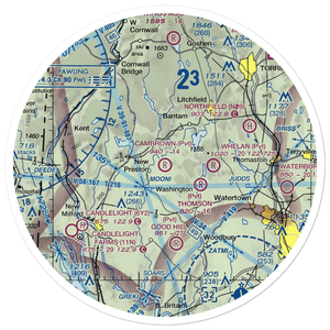 Long View Landing Airport (CT66) VFR Sectional Sticker (30 mile)