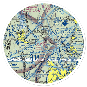 Flying Ridge Airstrip (CT52) VFR Sectional Sticker (30 mile)