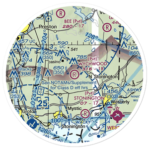 Wychwood Field (CT48) VFR Sectional Sticker (20 mile)