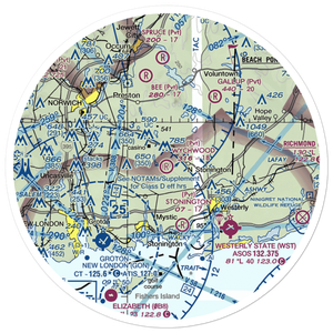 Wychwood Field (CT48) VFR Sectional Sticker (30 mile)