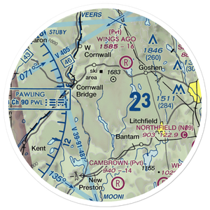 Ripley Field (CT44) VFR Sectional Sticker (20 mile)
