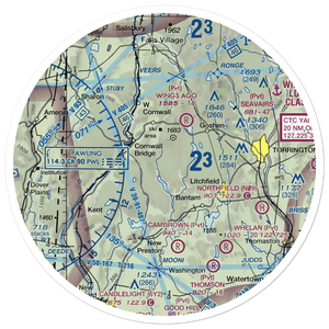 Ripley Field (CT44) VFR Sectional Sticker (30 mile)