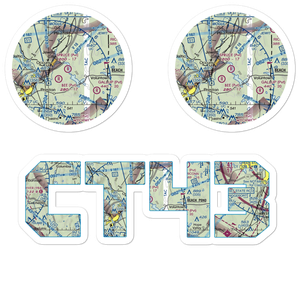 Spruce Airport (CT43) VFR Sectional Sticker Pack