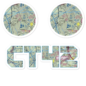 Wings Ago Airstrip (CT42) VFR Sectional Sticker Pack