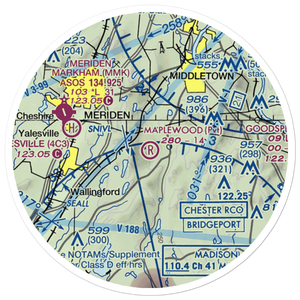 Maplewood Farm Airport (CT39) VFR Sectional Sticker (20 mile)