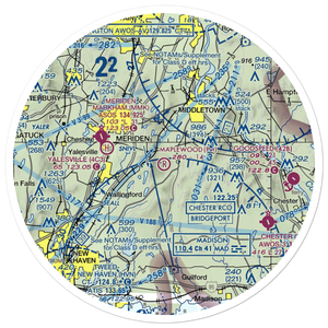Maplewood Farm Airport (CT39) VFR Sectional Sticker (30 mile)