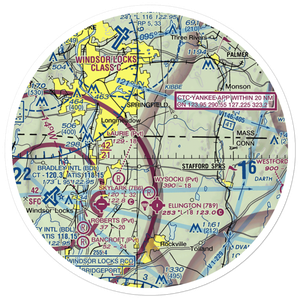 Valley Farms Airport (CT29) VFR Sectional Sticker (30 mile)