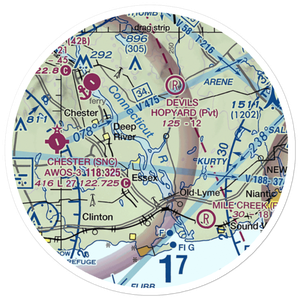 Fetske Seaplane Base (CT16) VFR Sectional Sticker (20 mile)