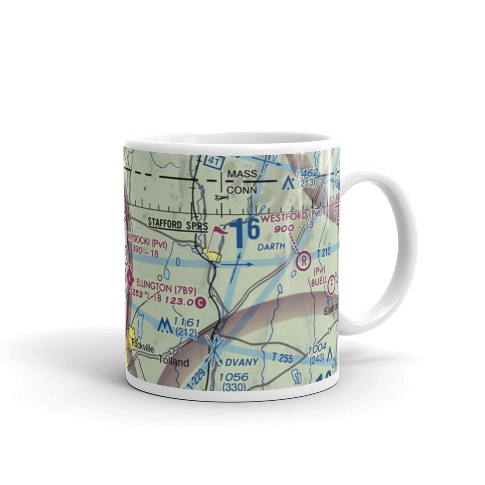 Wysocki Field (CT15) VFR Sectional  Mug 