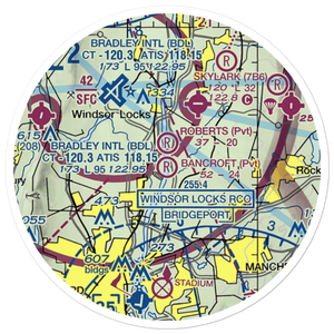 Bancroft Airport (CT14) VFR Sectional Sticker (20 mile)