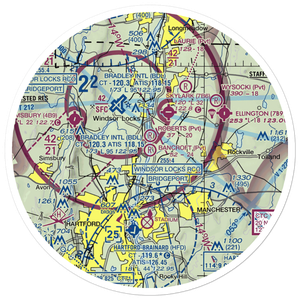 Bancroft Airport (CT14) VFR Sectional Sticker (30 mile)