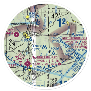 Yankee Airstrip (CT13) VFR Sectional Sticker (20 mile)