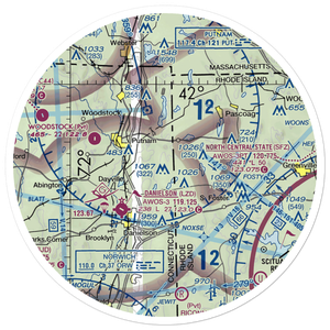 Yankee Airstrip (CT13) VFR Sectional Sticker (30 mile)