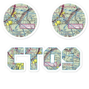 Heckler Field (CT09) VFR Sectional Sticker Pack