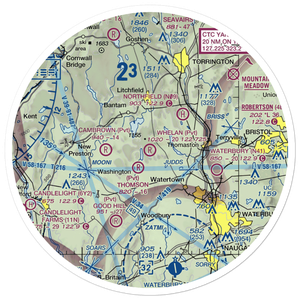 Whelan Farms Airport (CT01) VFR Sectional Sticker (30 mile)