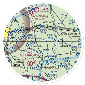 Craig's field (CRAI) VFR Sectional Sticker (20 mile)