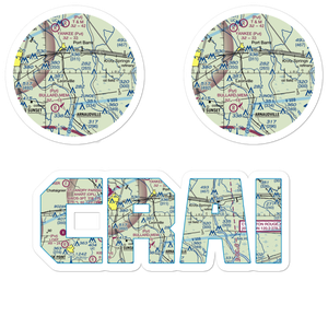 Craig's field (CRAI) VFR Sectional Sticker Pack