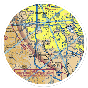 Bowen Farms Nr 1 Airport (CO98) VFR Sectional Sticker (30 mile)