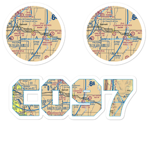 Comanche Springs Ranch Airport (CO97) VFR Sectional Sticker Pack