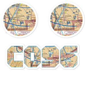 Reed Hollow Ranch Airport (CO96) VFR Sectional Sticker Pack