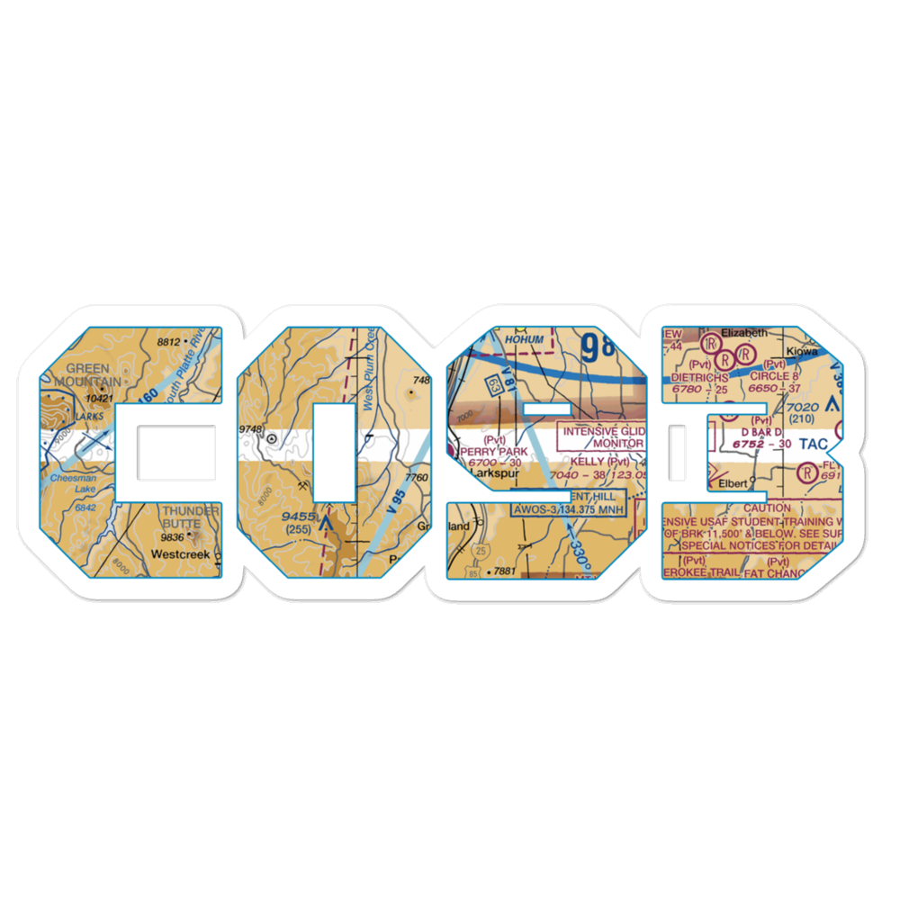 Perry Park Airport (CO93) VFR Sectional Sticker 