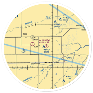 Idlers Field (CO84) VFR Sectional Sticker (30 mile)